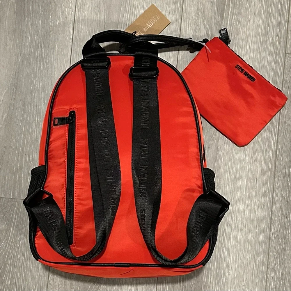 NWT. Steve Madden Red and Black BFresh Star Backpack